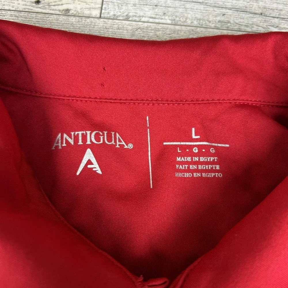Antigua San Francisco 49ers Shirt Men's Large Red Striped‎ Golf Polo NFL NFC - Picture 2 of 7